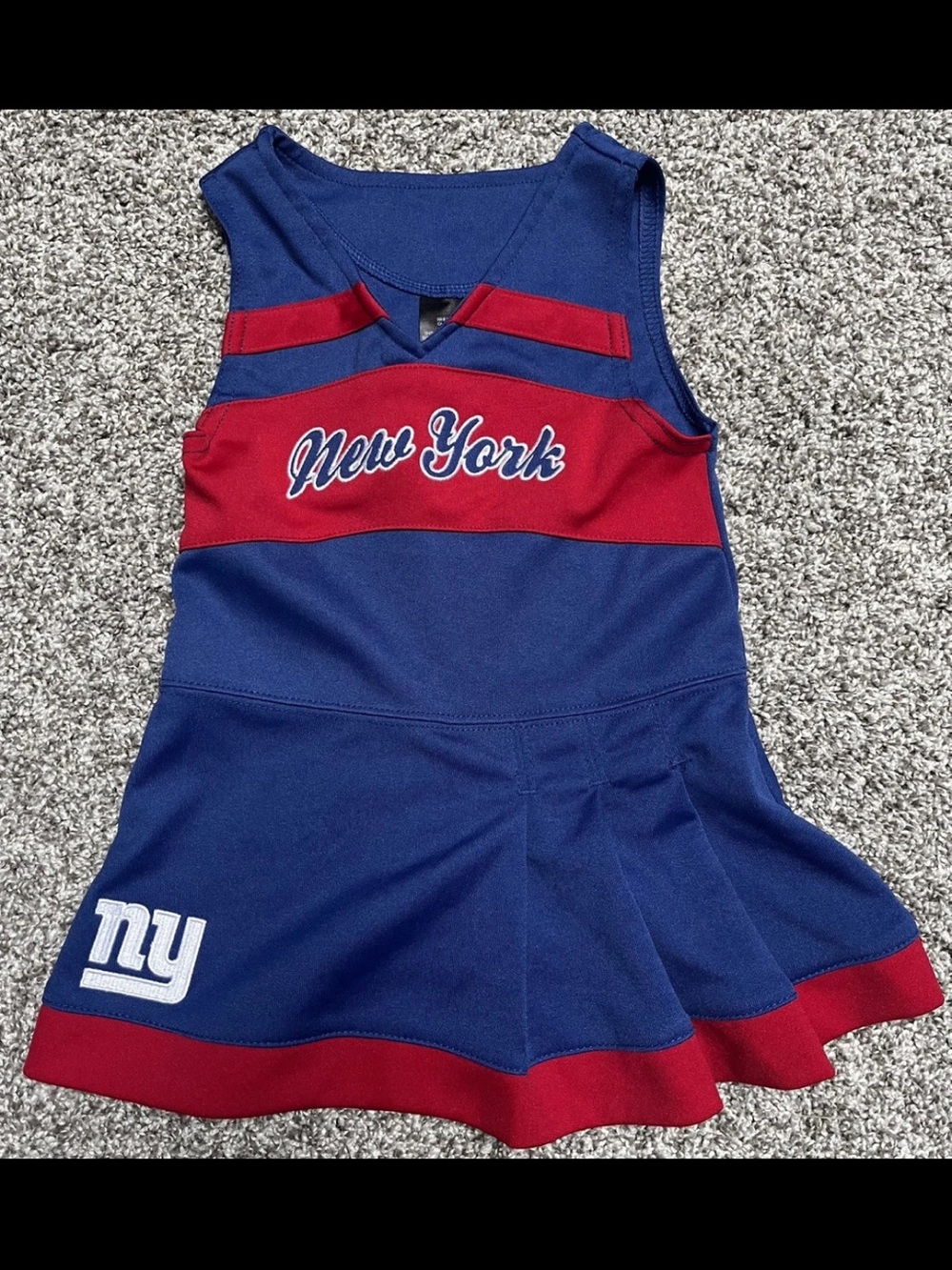 NFL New York Giants Baby Cheer Outfit Bundle Dress & Turtleneck 18M